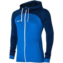 Bluza męska Nike DF Strike 23 HD Trk. Niebieskie bluzy męskie Nike, m, bez wzorów, z poliesteru, z kapturem. Za 205.99 zł.