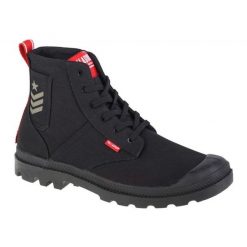 Buty Palladium Pampa Hi Army 78583-008-M czarne. Czarne trampki męskie bez wzorów, z gumy, bez zapięcia. Za 629.00 zł.