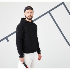 Bluza z kapturem do tenisa męska Artengo Soft. Zielone bluzy męskie ARTENGO, m, bez wzorów, z bawełny, z kapturem, tenisowe. Za 149.99 zł.