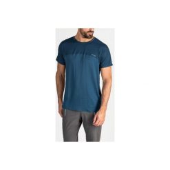 Koszulka fitness kardio męska FTS 920 niebieska. Niebieskie koszulki sportowe męskie DOMYOS, l, bez wzorów, z elastanu, bez kołnierzyka, bez ramiączek, na fitness i siłownię, climacool (adidas). Za 79.99 zł.