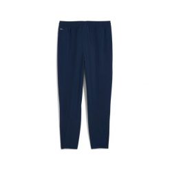 Spodnie treningowe Puma Football. Niebieskie spodnie sportowe męskie Puma, s, bez wzorów, z materiału, na fitness i siłownię. Za 237.45 zł.