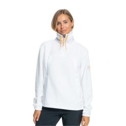 Bluza damska ROXY Chloe Kim Layer. Białe bluzy damskie Roxy, na zimę, xs, bez wzorów, z materiału, bez kaptura. Za 239.99 zł.