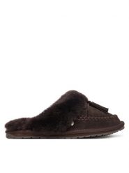 EMU Australia Kapcie Tahnee W13373 Brązowy ciemny. Brązowe kapcie damskie Emu Australia, bez wzorów. Za 384.99 zł.