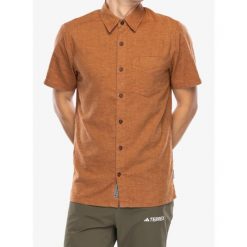 Koszula turystyczna męska Royal Robbins Hempline S/S. Brązowe koszule męskie ROYAL ROBBINS, m, bez wzorów, casualowe, bez kołnierzyka, bez ramiączek. Za 261.99 zł.