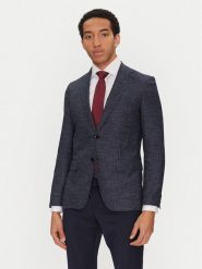 BOSS Marynarka H-Hutson-251 50539804 Granatowy Regular Fit. Niebieskie marynarki męskie Boss, bez wzorów, z wełny. Za 1,139.00 zł.
