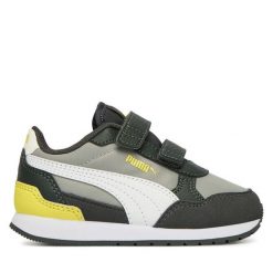 Sneakersy Puma. Szare trampki i tenisówki chłopięce Puma, bez wzorów, bez zapięcia. Za 179.99 zł.