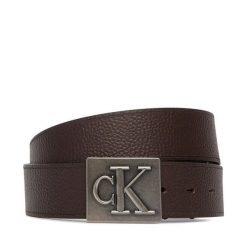 Pasek Męski Calvin Klein. Brązowe paski damskie Calvin Klein, bez wzorów. Za 289.99 zł.