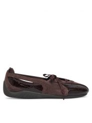 Puma Baleriny Speedcat Ballet Nova Croc 40881301 Brązowy. Brązowe baleriny damskie Puma, bez wzorów, ze skóry, bez obcasa. Za 399.99 zł.
