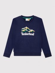 Timberland Bluza T25T57 S Granatowy Regular Fit. Niebieskie bluzy dla chłopców Timberland, bez wzorów, z bawełny, bez ramiączek, bez kaptura. Za 159.99 zł.