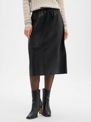 Opus spódnica midi ze sztucznej skóry Kobiety Sztuczna skóra czarny, 36. Czarne spódnice damskie Opus, bez wzorów, ze skóry, midi. Za 449.95 zł.