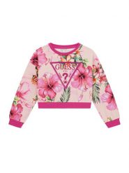 Guess Bluza J6GQ01 KA6R4 Różowy Relaxed Fit. Czerwone bluzy dla dziewczynek Guess, z aplikacjami, z bawełny, bez ramiączek, bez kaptura. Za 209.99 zł.
