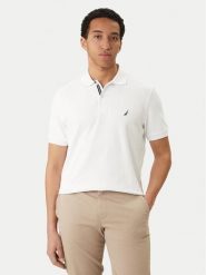 Nautica Polo Cabin NCCR0110 Biały Classic Fit. Białe koszulki polo męskie Nautica, m, bez wzorów, z bawełny, bez ramiączek. Za 129.99 zł.