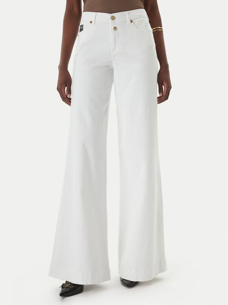 Versace Jeans Couture Jeansy 80HAB561 CEWCA Biały Wide Leg. Białe jeansy damskie Versace Jeans Couture. Za 810.99 zł.
