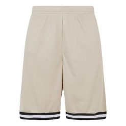 Szorty z dzianiny w paski Urban Classics. Brązowe szorty męskie Urban Classics, na lato, l, bez wzorów, z dzianiny. Za 175.50 zł.