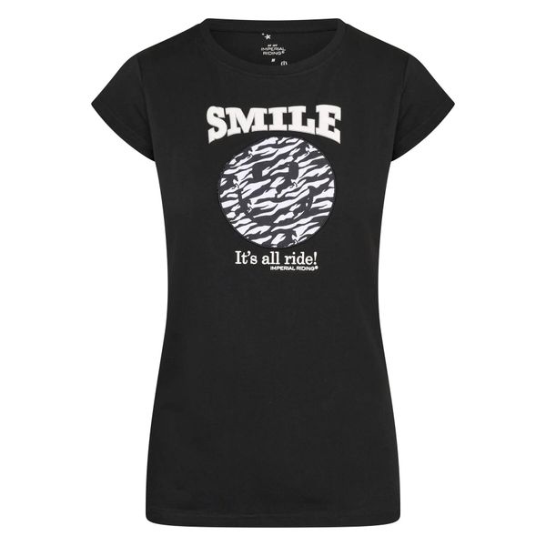 Koszulka dla dziewczynki Imperial Riding Smiley Zebra. Czarne t-shirty i topy dla dziewczynek IMPERIAL RIDING, z aplikacjami, z jersey, bez ramiączek. Za 147.50 zł.