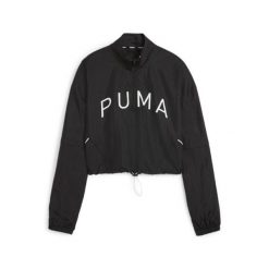 Kurtka damska PUMA Fit Move Woven. Czarne kurtki damskie Puma, na lato, xs, bez wzorów, z materiału, bez kaptura, na fitness i siłownię. Za 249.99 zł.