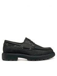 Geox Mokasyny U Spherica Ec7 U56FRB 000FF C9999 Czarny. Czarne mokasyny męskie Geox, ze skóry. Za 379.99 zł.