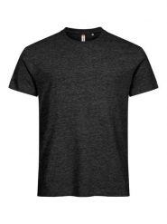 Clique Basic-T męski T-shirt o dopasowanym kroju, Anthracite Melange. Szare t-shirty męskie CLIQUE, m, bez wzorów, z bawełny, bez kołnierzyka. Za 81.37 zł.