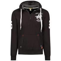 Bluza Geographical Norway FOLTON EO MEN 100 czarny męska (WW4783H/GNO-Black). Czarne bluzy sportowe męskie Geographical Norway, m, bez wzorów, bez kaptura. Za 169.00 zł.