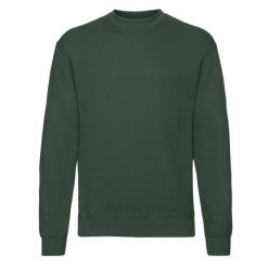 Klasyczna Bluza Rozpinana Unisex Dla Dorosłych. Zielone bluzy męskie Fruit of the Loom, l, bez wzorów, bez kaptura. Za 79.99 zł.