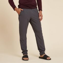 Spodnie do jogi męskie Kimjaly. Czarne spodnie sportowe męskie KIMJALY, m, bez wzorów, z elastanu, na jogę i pilates. Za 99.99 zł.