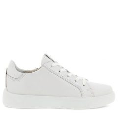 Sneakersy ECCO. Białe półbuty chłopięce ecco, bez wzorów, street, bez zapięcia. Za 429.99 zł.