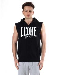 Bluza z kaptur na co dzień na siłownię. Białe bluzy męskie LEONE 1947 APPAREL, m, bez wzorów, z bawełny, z kapturem. Za 278.50 zł.