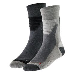 Skarpety turystyczne unisex – Multi szare – 2 pary. Szare skarpety damskie XTREME, bez wzorów, z elastanu. Za 134.79 zł.