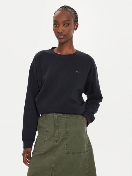Levi's® Bluza Everyday A5942-0004 Czarny Regular Fit. Czarne bluzy damskie m, bez wzorów, z bawełny, bez kaptura. Za 269.99 zł.