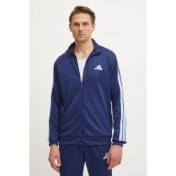 Adidas Sportowy Dres M 3S Ft Tt Ts Dorosłych. Niebieskie bluzy męskie Adidas, m, bez wzorów, z dresówki, bez kaptura. Za 254.99 zł.