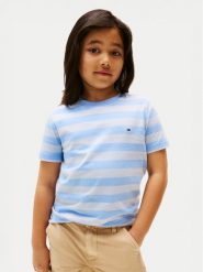Tommy Hilfiger T-Shirt Essential KB0KB06879 S Błękitny Regular Fit. Niebieskie t-shirty dla chłopców Tommy Hilfiger, bez wzorów, z bawełny, bez ramiączek. Za 89.99 zł.