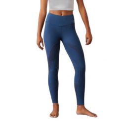 Damskie legginsy jeździeckie z pełną przyczepnością Ariat Ascent. Niebieskie legginsy damskie Ariat, m, bez wzorów, ze skóry, do jazdy konnej. Za 547.00 zł.