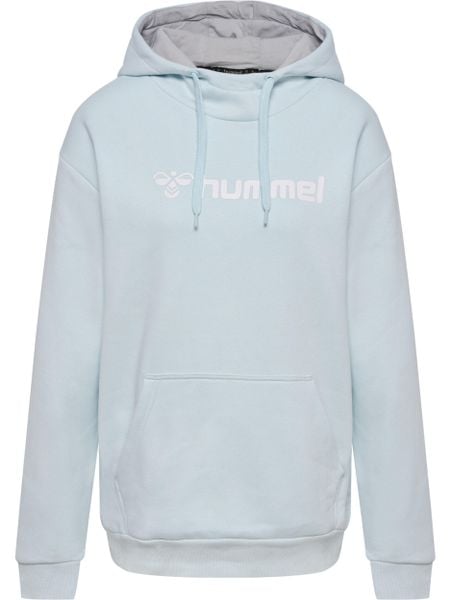 Bluza damska z kapturem Hummel Mover. Niebieskie bluzy damskie Hummel, m, bez wzorów, z bawełny, z kapturem, na fitness i siłownię. Za 141.50 zł.
