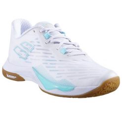 Buty do badmintona damskie Babolat Shadow Tour 5. Białe obuwie sportowe damskie BABOLAT, bez wzorów. Za 559.00 zł.