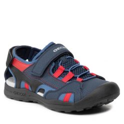 Sandały Geox. Żółte sandały damskie Geox, bez wzorów, bez obcasa, na słupku, bez zapięcia. Za 309.99 zł.