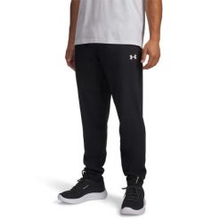 SPODNIE TRENINGOWE VANISH CZARNE MĘSKIE. Białe spodnie sportowe męskie Under Armour, m, bez wzorów, z materiału, na fitness i siłownię. Za 329.10 zł.