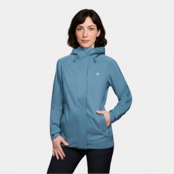 Kurtka damska 2-warstwowa z membraną Alpinus Selenga. Niebieskie kurtki sportowe damskie Alpinus, bez wzorów, bez kaptura, trekkingowe. Za 349.00 zł.