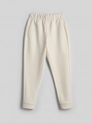 4F Spodnie dresowe joggery damskie - kremowe 3XL. Białe spodnie dresowe damskie 4f, s, bez wzorów, z dresówki. Za 149.99 zł.
