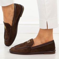 Brązowe mokasyny damskie Vinceza 62271. Brązowe mokasyny damskie VINCEZA, z jeansu, eleganckie. Za 149.00 zł.