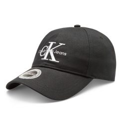 Czapka z daszkiem Calvin Klein Jeans. Czarne czapki i kapelusze męskie Calvin Klein Jeans, bez wzorów, z jeansu. Za 89.99 zł.