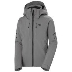 Damska kurtka narciarska Helly Hansen Alphelia Infinity. Niebieskie kurtki damskie Helly Hansen, na zimę, bez wzorów, bez kaptura. W wyprzedaży za 2,381.00 zł.