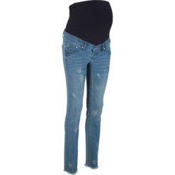Dżinsy ciążowe w gwiazdy bonprix niebieski "stone”. Niebieskie jeansy damskie bonprix. Za 124.99 zł.