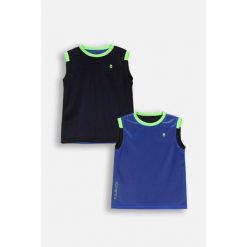 Koszulka sportowa dziecięca dwustronna Lemon Explore WL6 bez rękawów niebieska. Niebieskie t-shirty dla chłopców LEMON explore, w ażurowe wzory, z poliesteru, bez ramiączek. Za 49.90 zł.