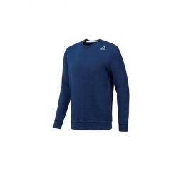 Bluza sportowa męska Reebok Elements Marble Melange Crew Sweatshirt. Niebieskie bluzy męskie Reebok, m, bez wzorów, bez kaptura. Za 229.65 zł.
