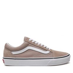 Tenisówki Vans. Brązowe trampki i tenisówki damskie Vans, bez wzorów, bez zapięcia. Za 259.99 zł.