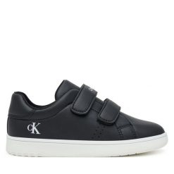 Sneakersy Calvin Klein. Czarne trampki i tenisówki chłopięce Calvin Klein, bez wzorów, bez zapięcia. Za 219.99 zł.