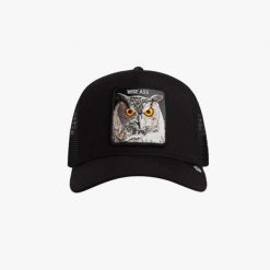 Czapka Goorin Bros Wise Ass Total Black. Czarne czapki i kapelusze męskie Goorin Bros, bez wzorów. Za 190.35 zł.