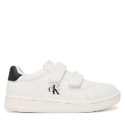 Sneakersy Calvin Klein. Białe trampki i tenisówki chłopięce Calvin Klein, bez wzorów, bez zapięcia. Za 319.99 zł.