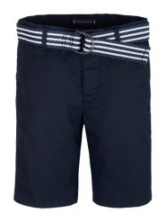 Tommy Hilfiger Szorty materiałowe KB0KB09474 Granatowy Regular Fit. Niebieskie szorty dla chłopców Tommy Hilfiger, bez wzorów, z bawełny. Za 179.99 zł.