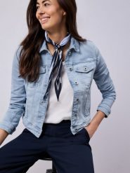 Street One kurtka dżinsowa Kobiety niebieski, 36. Niebieskie kurtki damskie Street One, bez wzorów, bez kaptura. Za 229.95 zł.